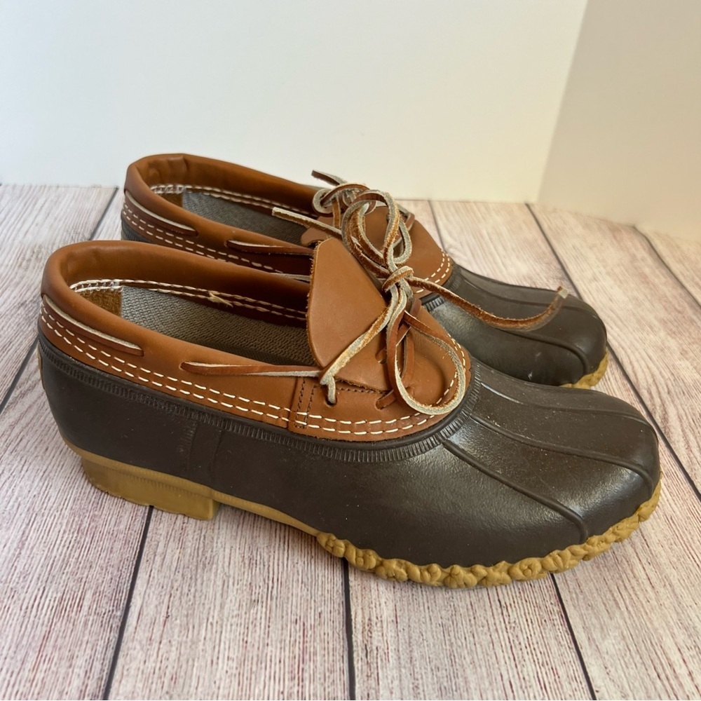 L.L. Bean Brown and Tan Classic Duck Shoes MENS SIZE
